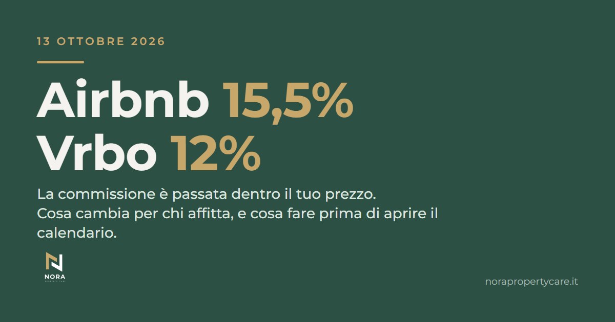 Airbnb 15,5% e Vrbo 12%: le nuove commissioni dei portali