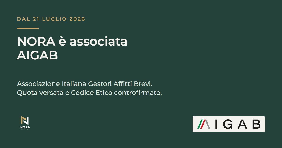 NORA Property Care è associata AIGAB dal 21 luglio 2026